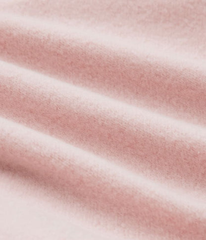 Oversized fleece sweatshirt with crew neck