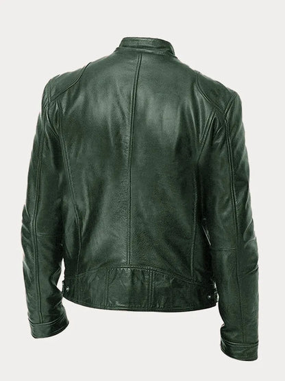 Men's casual leather jacket